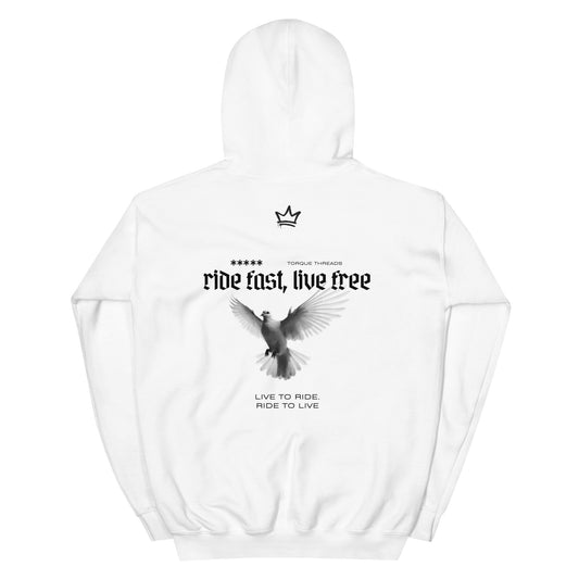 “Ride Fast, Live Free” Light Colors Hoodie